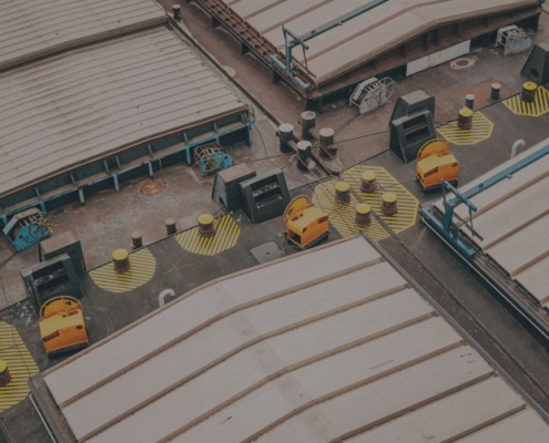 loading docks aerial view