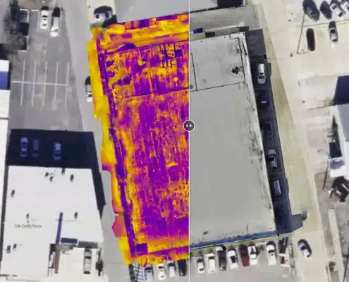 roof inspection with thermal imaging